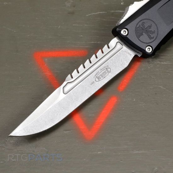 Picture of MICROTECH COMBAT TROODON INTERCEPTOR GEN III, OTF, STONEWASH, 4 INCH, 1217-10S