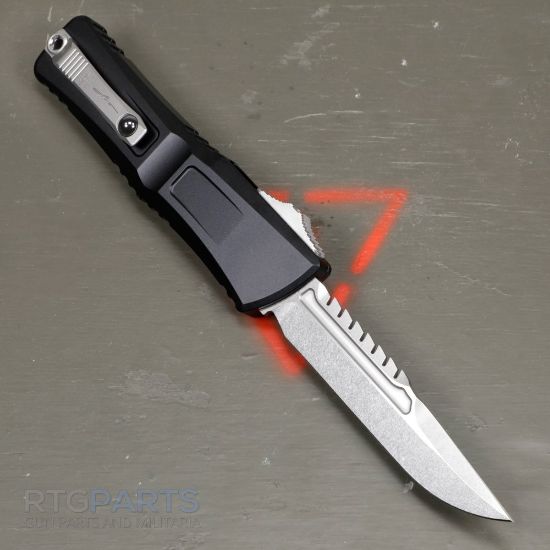 Picture of MICROTECH COMBAT TROODON INTERCEPTOR GEN III, OTF, STONEWASH, 4 INCH, 1217-10S