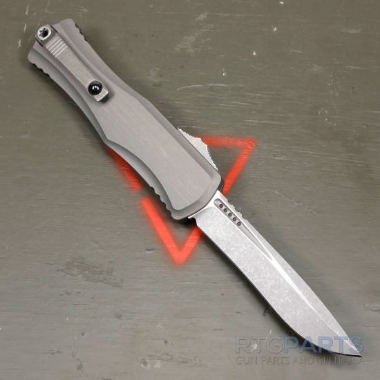 Picture of MICROTECH HERA II RECURVE OTF AUTOMATIC KNIFE, NATURAL CLEAR, 4 INCH, APOCALYPTIC, 1705-10APNC