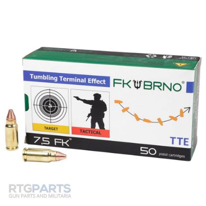 Picture of FK BRNO F7 7.5 FK AMMO, 101GR LEAD FREE SPOON TIP, 50RD BOX