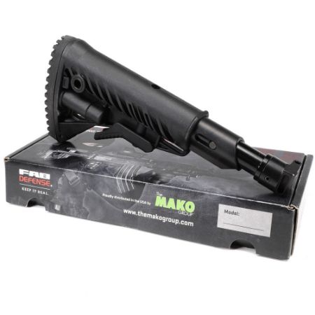 Picture of NOS SAIGA SHOCK ABSORBING FOLDING COLLAPSIBLE BUTTSTOCK, FAB DEFENSE, BLK