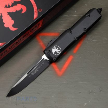 Picture of MICROTECH UTX-85 S/E OTF AUTOMATIC KNIFE, BLACK, 3.125 INCH, 231-1T