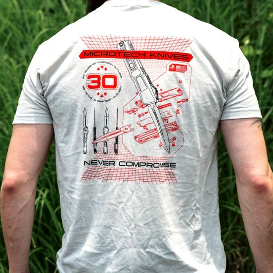 Picture of MICROTECH 30TH YEAR ANNIVERSARY CREAM T-SHIRT, MEDIUM