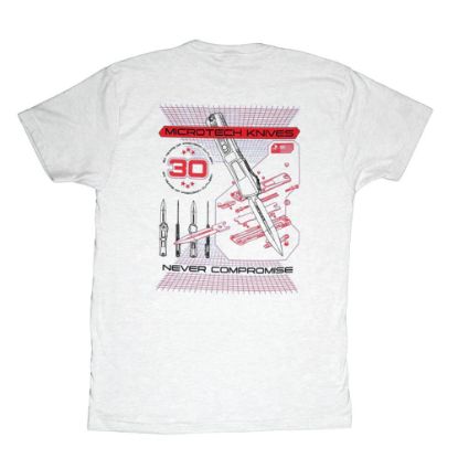 Picture of MICROTECH 30TH YEAR ANNIVERSARY CREAM T-SHIRT, XL