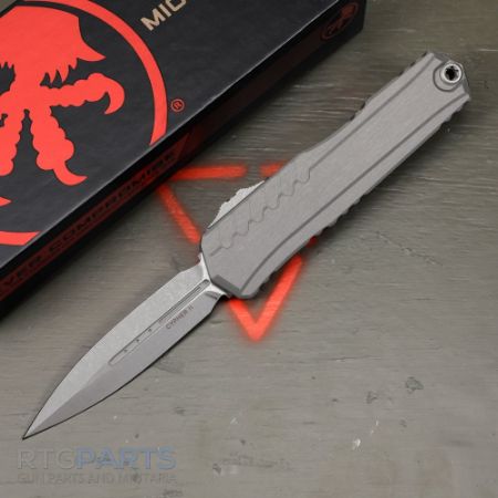 Picture of MICROTECH CYPHER II D/E OTF AUTOMATIC KNIFE, NATURAL CLEAR, 3.5 INCH, APOCALYPTIC, 1242-10APNC