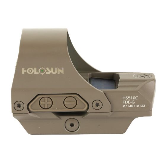 Picture of HOLOSUN HS510C-GR BPEN REFLEX MRS, GREEN DUAL RETICLE QR, FDE