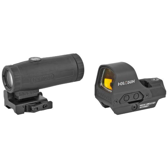 Picture of HOLOSUN HS510C REFLEX MRS, RED DUAL RETICLE QR, BLACK