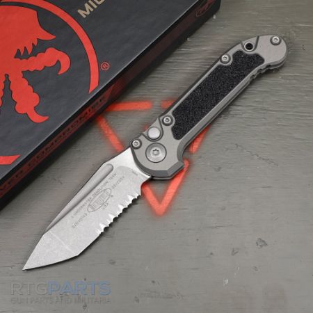 Picture of MICROTECH LUDT GEN III AUTO KNIFE, T/E, NATURAL CLEAR, 3.5 INCH, APOCALYPTIC, SERRATED, 1136-11APNC