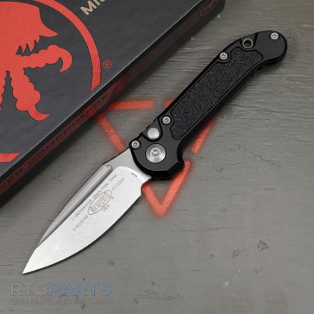 Picture of MICROTECH LUDT GEN III AUTO KNIFE, S/E, BLACK, 3.5 INCH, STONEWASH, 1135-10