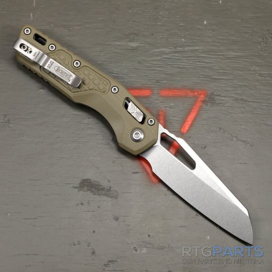 Picture of MICROTECH MSI LAWNMAN, S/E, RAM-LOK, GREEN FRAG G10, 3.9 INCH, STONEWASH, 210-10FRGTODLM