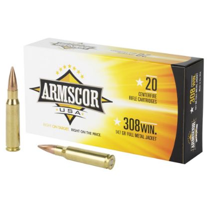 Picture of ARMSCOR 308 WIN 147GR FMJ, 20RD BOX
