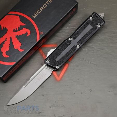 Picture of MICROTECH SCARAB II GEN III S/E OTF AUTOMATIC KNIFE, BLACK, 3.9 INCH, APOCALYPTIC, 1278-10AP