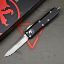 Picture of MICROTECH UTX-85 S/E OTF AUTOMATIC KNIFE, BLACK, 3.125 INCH, STONEWASH, 231-10