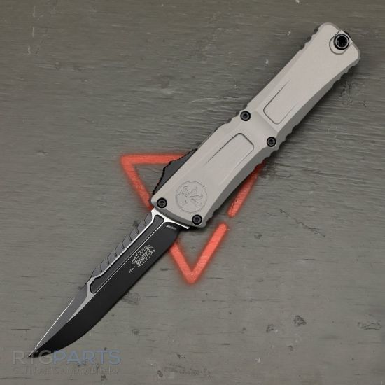 Picture of MICROTECH COMBAT TROODON INTERCEPTOR GEN III, OTF, NATURAL CLEAR, 4 INCH, BLACK BLADE, 1217-1NCS