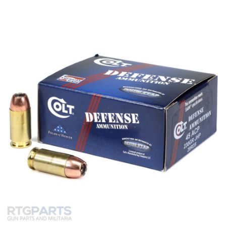 Picture of DOUBLETAP COLT DEFENSE AMMUNITION .45ACP 230GR CE JHP, MATCH GRADE 173 POWER FACTOR, 20RD BOX