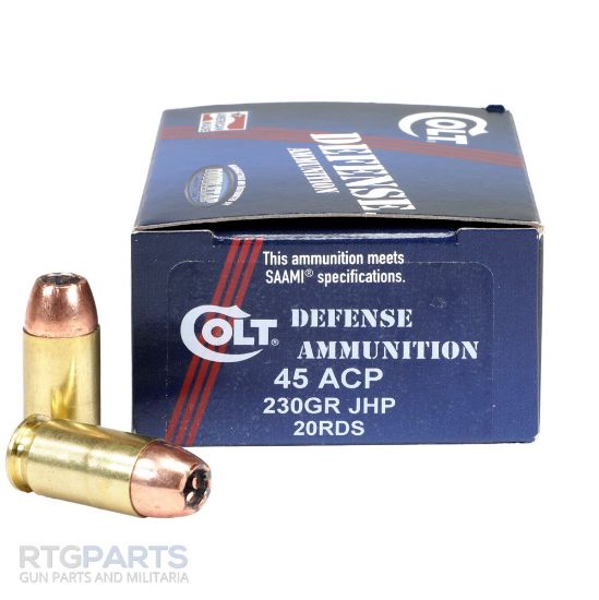 Picture of DOUBLETAP COLT DEFENSE AMMUNITION .45ACP 230GR CE JHP, MATCH GRADE 173 POWER FACTOR, 20RD BOX