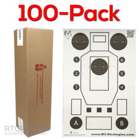 Picture of 100-PACK OF M3 STRATEGIES MULTI-PURPOSE V3 TRAINING TARGET, 23x35", ACTION TARGET