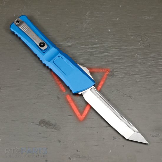 Picture of MICROTECH COMBAT TROODON GEN III T/E OTF AUTOMATIC KNIFE, BLUE, 4 INCH, STONEWASH, 1144-10BL
