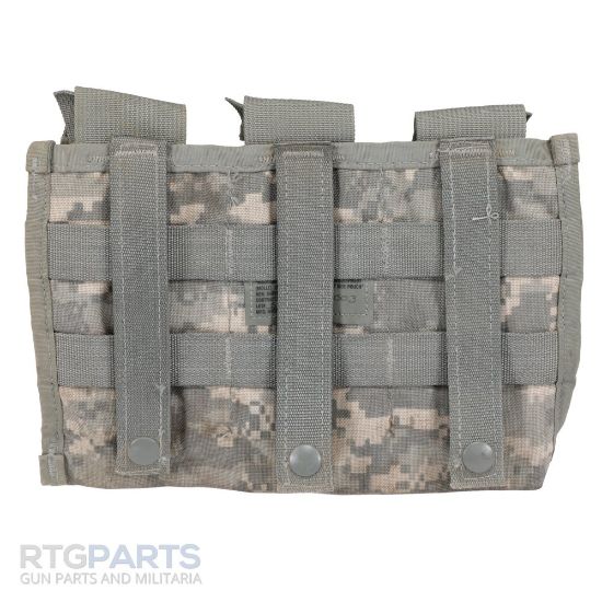 USGI ACU AR15 M4 3-CELL MAGAZINE POUCH, AT-DIGITAL, BIN-1482, RTG Parts