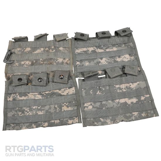 USGI ACU AR15 M4 3-CELL MAGAZINE POUCH, AT-DIGITAL, BIN-1482, RTG Parts