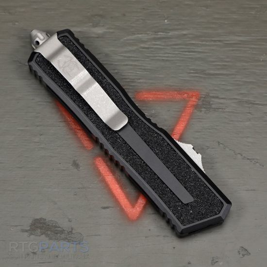 Picture of MICROTECH SCARAB II GEN III D/E-S OTF AUTOMATIC KNIFE, BLACK, 3.9 INCH, APOCALYPTIC, 1180-10AP