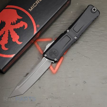 Picture of MICROTECH COMBAT TROODON GEN III T/E OTF AUTOMATIC KNIFE, BLACK, 4 INCH, APOCALYPTIC, 1144-10AP