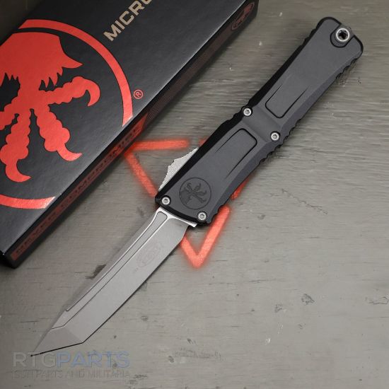Picture of MICROTECH COMBAT TROODON GEN III T/E OTF AUTOMATIC KNIFE, BLACK, 4 INCH, APOCALYPTIC, 1144-10AP