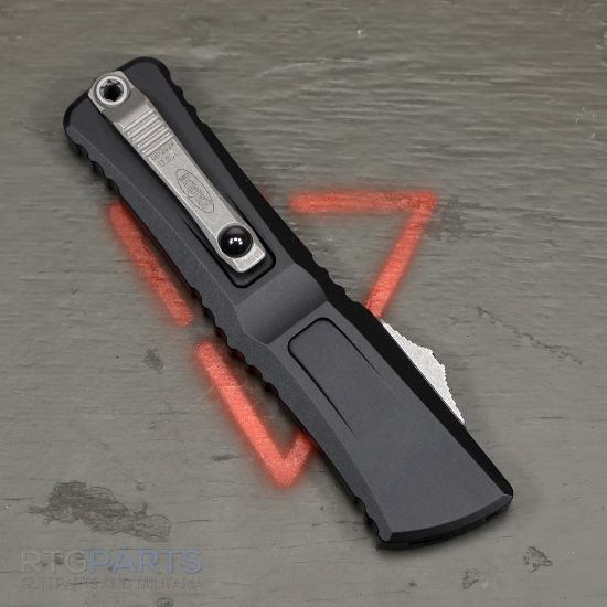 Picture of MICROTECH COMBAT TROODON GEN III T/E OTF AUTOMATIC KNIFE, BLACK, 4 INCH, APOCALYPTIC, 1144-10AP