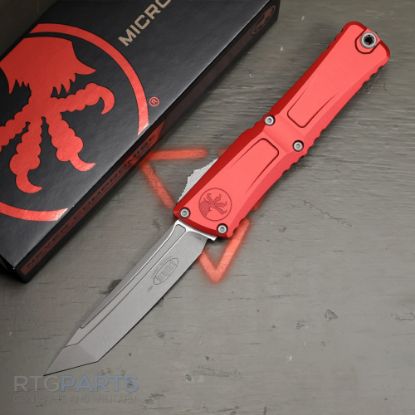 Picture of MICROTECH COMBAT TROODON GEN III T/E OTF AUTOMATIC KNIFE, RED, 4 INCH, APOCALYPTIC, 1144-10APRD