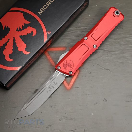 Picture of MICROTECH COMBAT TROODON GEN III T/E OTF AUTOMATIC KNIFE, RED, 4 INCH, APOCALYPTIC, 1144-10APRD