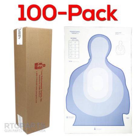 Picture of 100-PACK OF US TREASURY DEPT TRANSITIONAL TARGET II, BLUE & WHITE, 23x35", ACTION TARGET