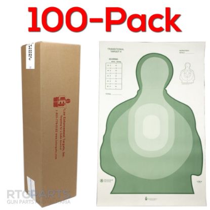Picture of 100-PACK OF US TREASURY DEPT TRANSITIONAL TARGET II, GREEN & WHITE, 23x35", ACTION TARGET