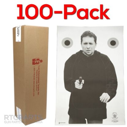 Picture of 100-PACK OF TRIDENTS CONCEPTS TACTICAL TARGET, V6, BLACK& WHITE, 23x35", ACTION TARGET