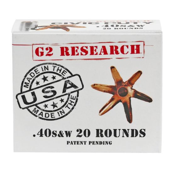 Picture of G2 RESEARCH CIVIC DUTY 40SW 122GR HOLLOW POINT,  20RD BOX