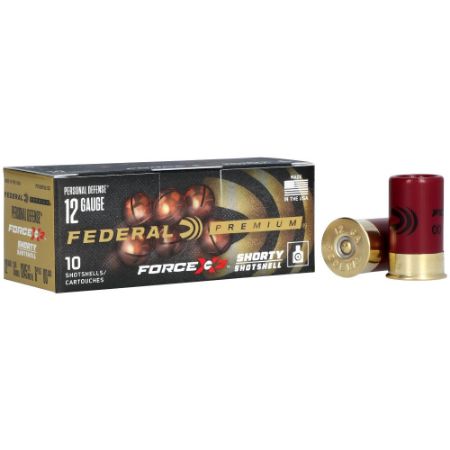 Federal, Premium, Force X2, 12 Gauge 1.75, 00 Buck, Buckshot, 6 Pellets, 10 Round Box, 12gammoseek, 604544680287, AMMO-SH129RS, Mini Shells, Mini Shotshells, RTG Parts