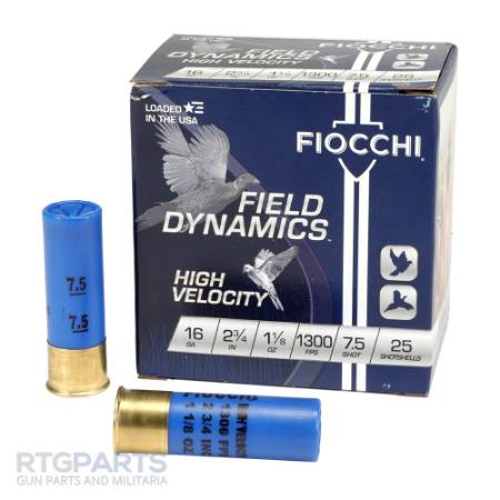 Picture of FIOCCHI FIELD DYNAMICS 16GA 2.75" #7.5 HIGH VELOCITY SHOTSHELLS, 25RD/BOX