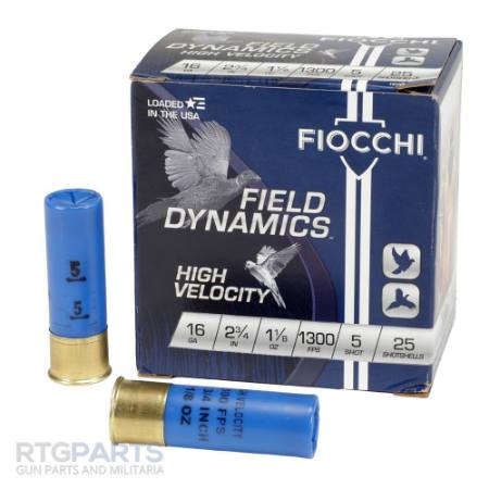Picture of FIOCCHI FIELD DYNAMICS 16GA 2.75" #5 HIGH VELOCITY SHOTSHELLS, 25RD/BOX