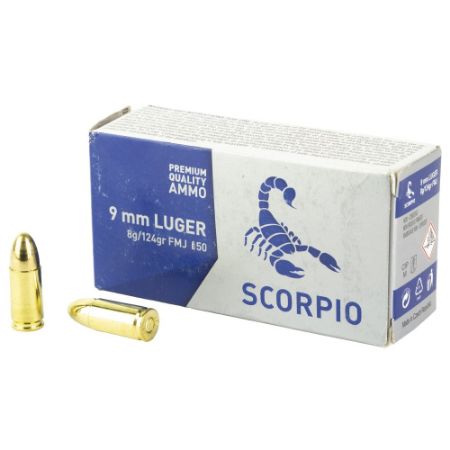 Picture of SCORPIO 9MM 124GR FMJ, 50RD BOX