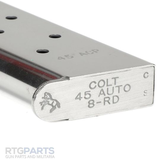 Picture of GENUINE COLT 1911 45 ACP 8RD GOVERNMENT/COMMANDER MAGAZINE, STAINLESS