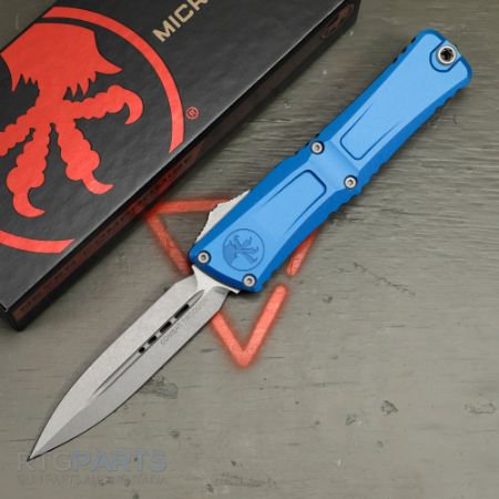 Picture of MICROTECH COMBAT TROODON GEN III D/E OTF AUTOMATIC KNIFE, BLUE, 4 INCH, APOCALYPTIC, 1142-10APBL