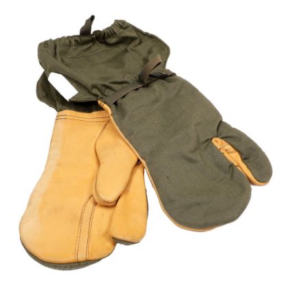 Picture of USGI OD M65 TRIGGER FINGER MITTENS, SIZE MEDIUM