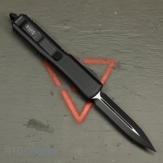 Picture of MICROTECH ULTRATECH, D/E OTF, BLACK, 3.4 INCH, TACTICAL, 122-1T
