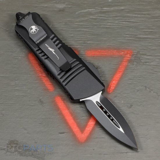 Picture of MICROTECH MINI TROODON , D/E, OTF, AUTOMATIC KNIFE, CARBON FIBER, 2 INCH, TACTICAL, 238-1CFS