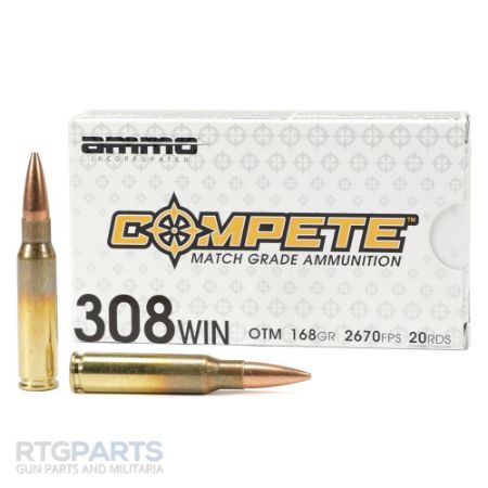 Picture of AMMO INC COMPETE 308 WIN 168GR OTM, 20RD BOX
