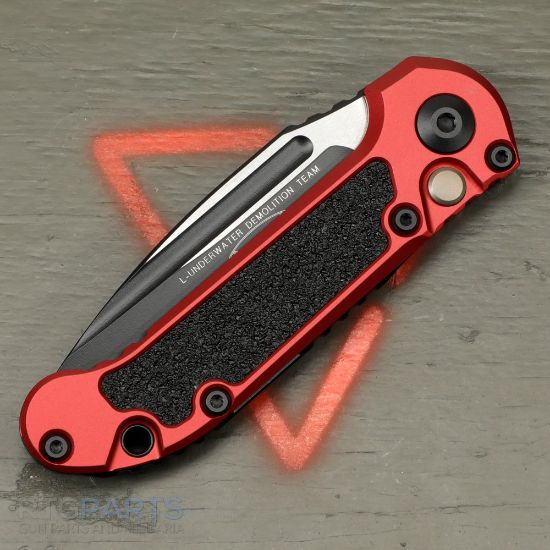 Picture of MICROTECH LUDT GEN III AUTO KNIFE, S/E, RED, 3.5 INCH, BLACK SERRATED, 1135-2RD