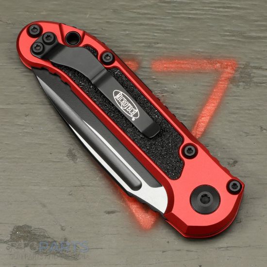 Picture of MICROTECH LUDT GEN III AUTO KNIFE, S/E, RED, 3.5 INCH, BLACK SERRATED, 1135-2RD