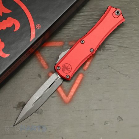 Picture of MICROTECH HERA II MINI D/E OTF, AUTOMATIC KNIFE, RED, 3 INCH, APOCALYPTIC, 1702M-10APRD