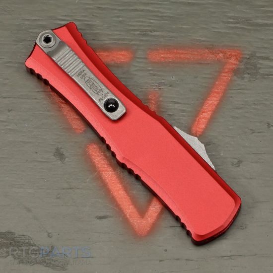 Picture of MICROTECH HERA II MINI D/E OTF, AUTOMATIC KNIFE, RED, 3 INCH, APOCALYPTIC, 1702M-10APRD