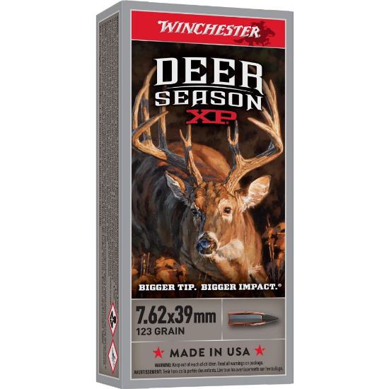 Picture of WINCHESTER DEER SEASON 7.62x39MM 123GR XP, 20RD BOX