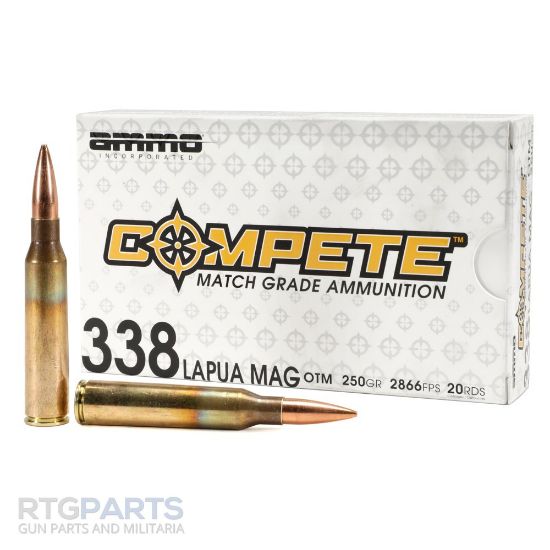 Picture of AMMO INC COMPETE 338 LAPUA MAGNUM 250GR OTM, 20RD BOX